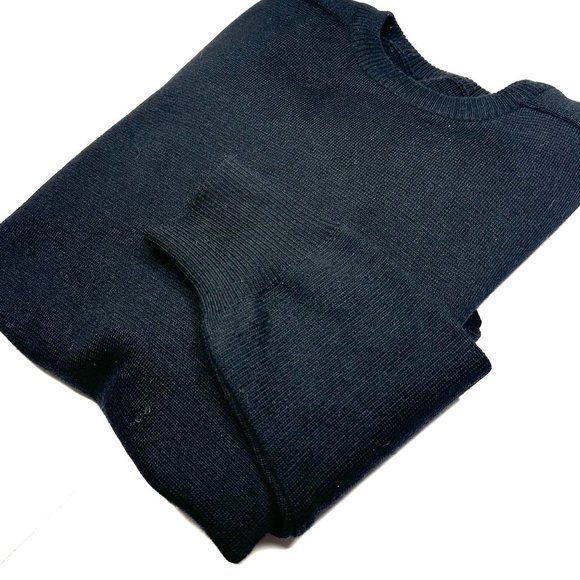MEN'S SWEATER -‎ SIZE MEDIUM. BLACK. LONG SLEEVE. UNIQUE - Picture 1 of 6